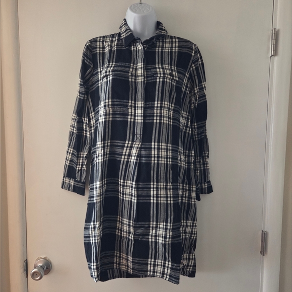 Madewell Dresses & Skirts - Madewell Flannel Daywalk Plaid Shirt Dress Size XS